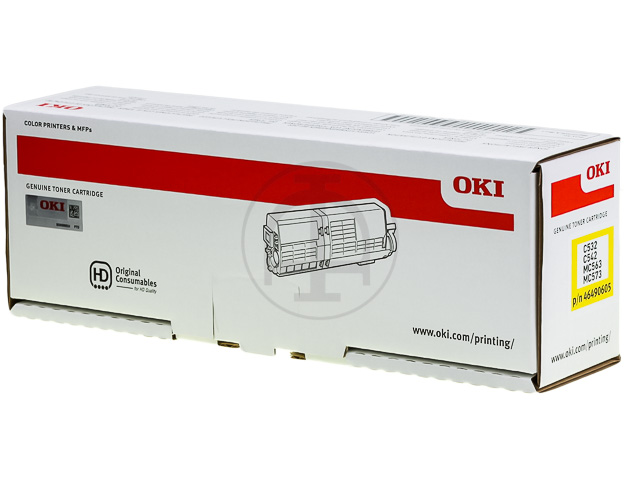 ORIGINAL OKI 46490605 / C532 - Toner gelb (High Capacity)