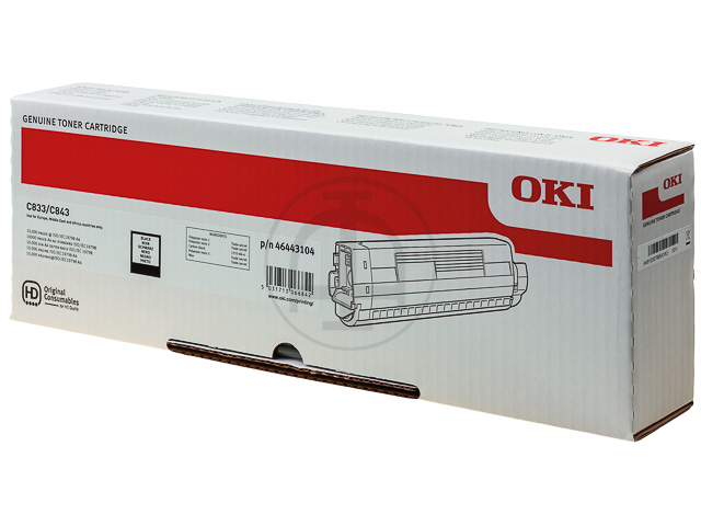 ORIGINAL OKI 46443104 / C823 - Toner schwarz (High Capacity)