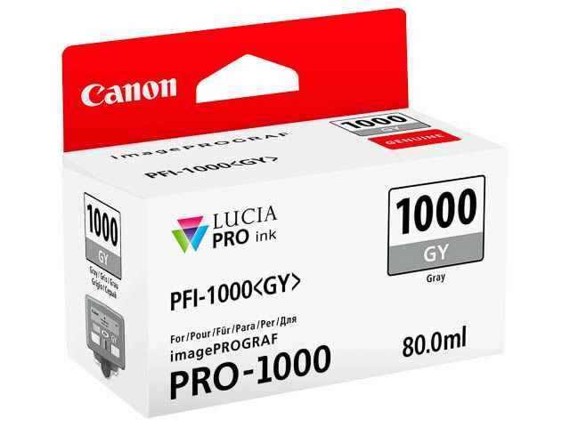 ORIGINAL Canon PFI-1000GY / 0552C001 - Druckerpatrone grau