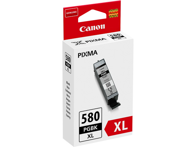 ORIGINAL Canon PGI-580XL PGBK / 2024C001 - Druckerpatrone schwarz (High Capacity)
