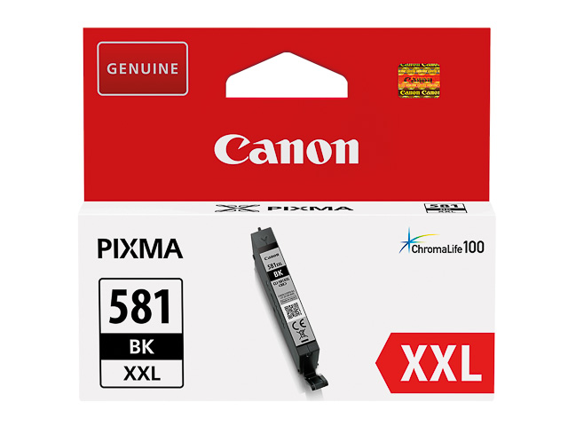 ORIGINAL Canon CLI-581XXL BK / 1998C001 - Druckerpatrone schwarz hell (Extra High Capacity)