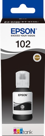 ORIGINAL Epson 102 / T03R140 - Tinte schwarz
