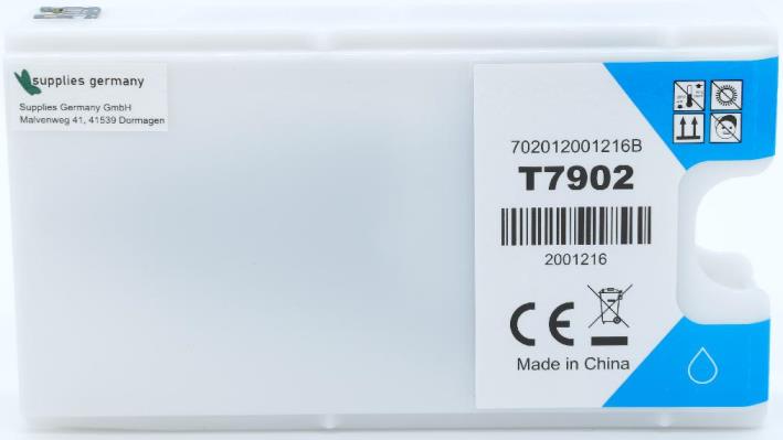Druckerpatrone - alternativ zu Epson 79XL / T7902 - cyan