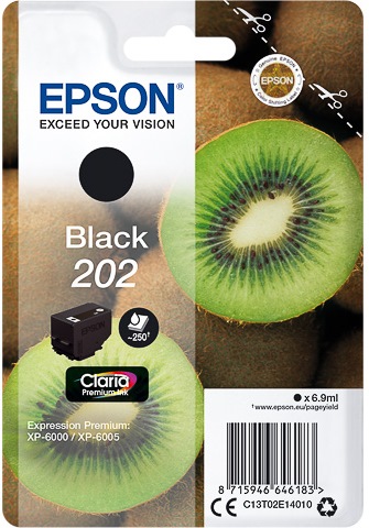ORIGINAL Epson 202 / T02E14010 - Druckerpatrone schwarz
