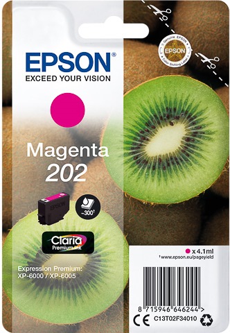 ORIGINAL Epson 202 / T02F34010 - Druckerpatrone magenta