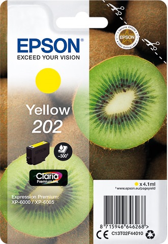 ORIGINAL Epson 202 / T02F44010 - Druckerpatrone gelb