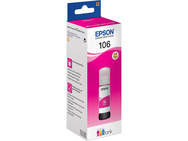 ORIGINAL Epson 106 / T00R340 - Tinte magenta