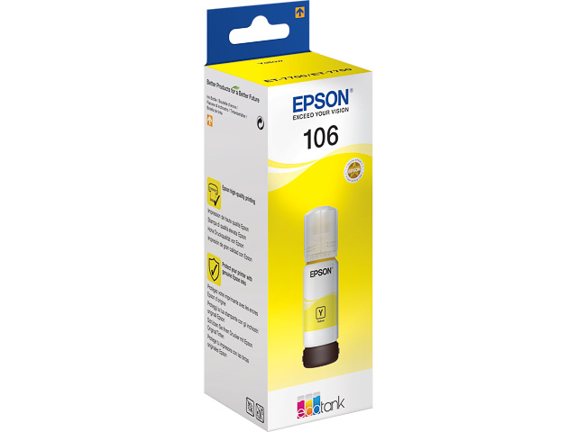 ORIGINAL Epson 106 / T00R440 - Tinte gelb