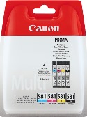 ORIGINAL Canon CLI-581 / 2103C004 - 4er Multipack