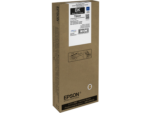 ORIGINAL Epson T9441 / C13T944140 - Druckerpatrone schwarz