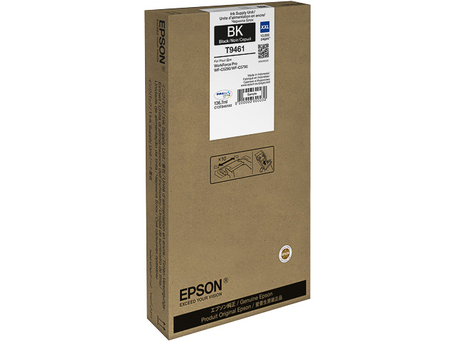 ORIGINAL Epson T9461 / C13T946140 - Druckerpatrone schwarz (Extra High Capacity)
