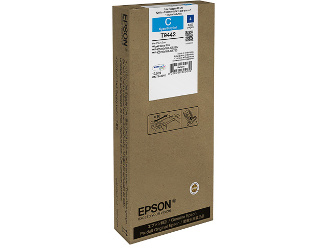 ORIGINAL Epson T9442 / C13T944240 - Druckerpatrone cyan