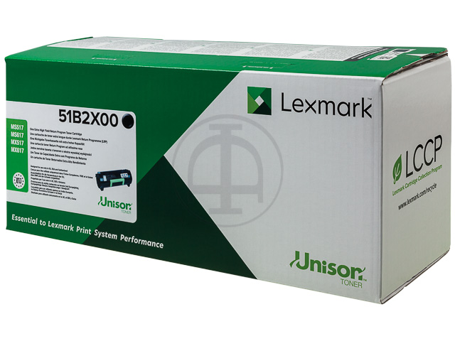 ORIGINAL Lexmark 51B2X00 - Toner schwarz (Extra High Capacity)
