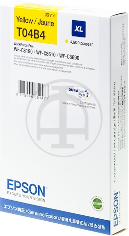 ORIGINAL Epson T04B440 - Druckerpatrone gelb (High Capacity)