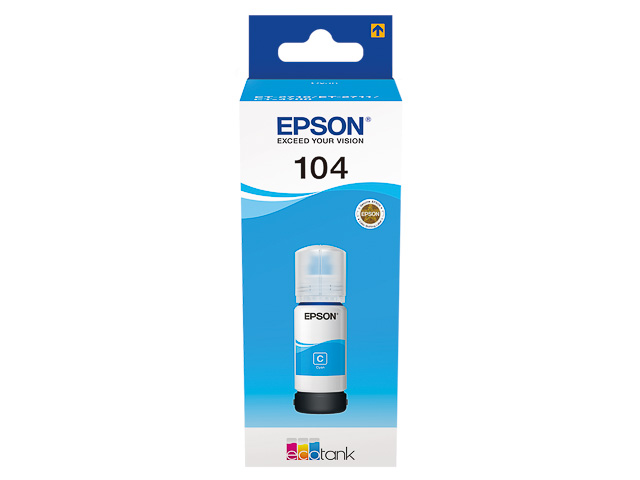 ORIGINAL Epson 104 / T00P240 - Tinte cyan
