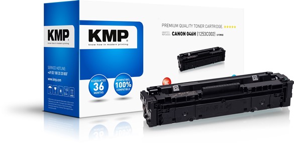KMP Alternativ-Toner - kompatibel zu Canon 046H / 1253C002 - (C-T39CX) - cyan (High Capacity)
