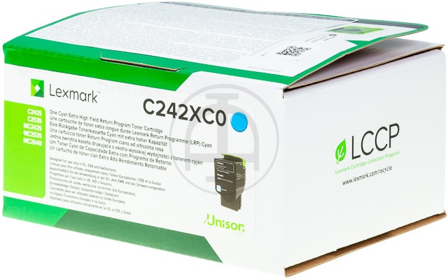 ORIGINAL Lexmark C242XC0 - Toner cyan (Extra High Capacity)