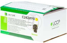 ORIGINAL Lexmark C242XY0 - Toner gelb (Extra High Capacity)