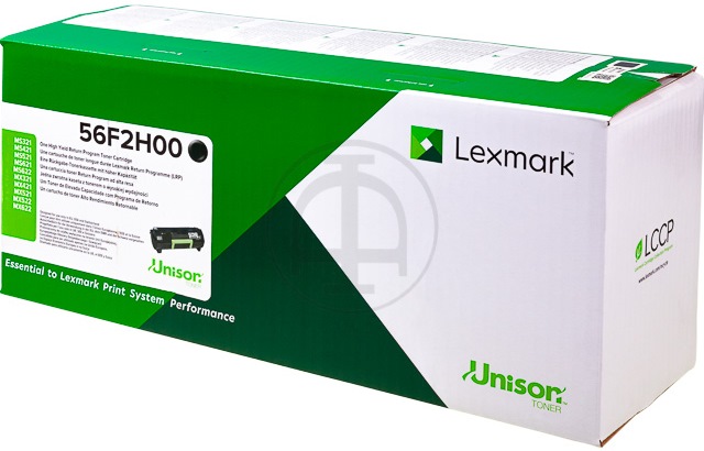 ORIGINAL Lexmark 56F2H00 - Toner schwarz (High Capacity)