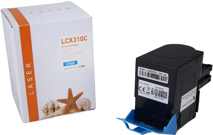 Alternativ-Toner - kompatibel zu Lexmark 802SC / 80C2SC0 - cyan (High Capacity)