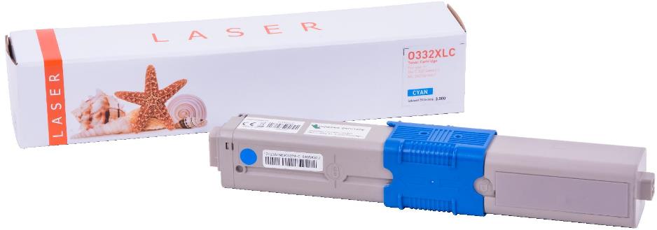 Alternativ-Toner - kompatibel zu OKI 46508711 / C332 - cyan (High Capacity)