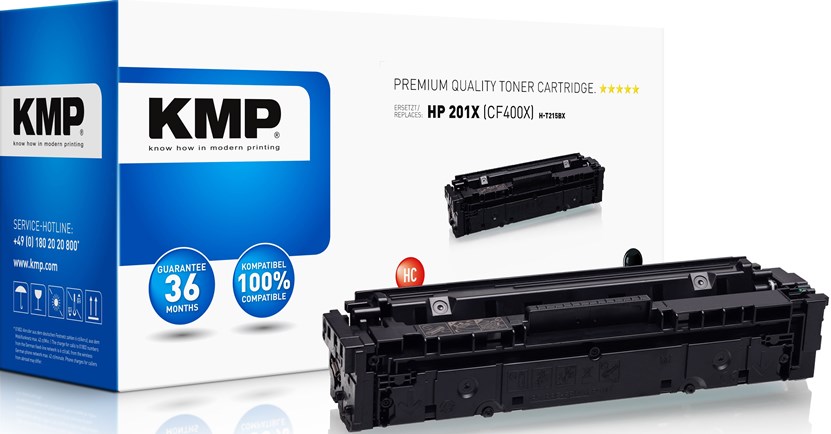 KMP Alternativ-Toner - kompatibel zu HP 201X / CF400X - schwarz (High Capacity)
