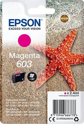 ORIGINAL Epson 603 / T03U34010 - Druckerpatrone magenta
