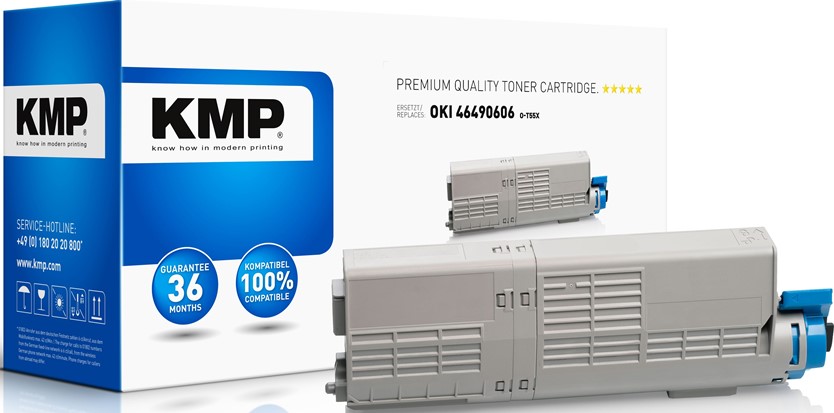 KMP Alternativ-Toner - kompatibel zu OKI 46490606 / C532 - magenta (O-T55X)