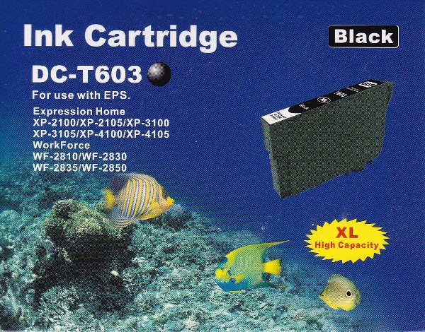 Druckerpatrone - alternativ zu Epson 603XL / T03A14010 - schwarz (High Capacity)