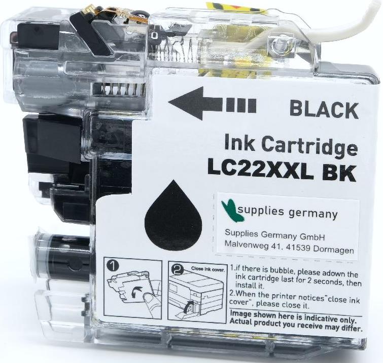 Druckerpatrone - alternativ zu Brother LC-22EBK - schwarz