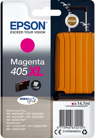 ORIGINAL Epson 405XL / T05H34010 - Druckerpatrone magenta (High Capacity)