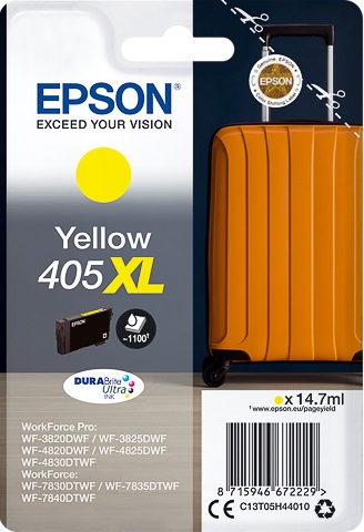 ORIGINAL Epson 405XL / T05H44010 - Druckerpatrone gelb (High Capacity)