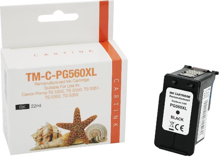 Druckerpatrone Rebuild - alternativ zu Canon PG-560XXL - schwarz (Extra High Capacity)
