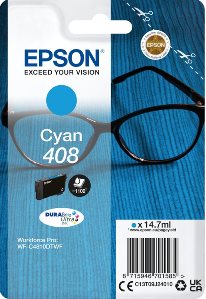 ORIGINAL Epson 408 C - Druckerpatrone cyan
