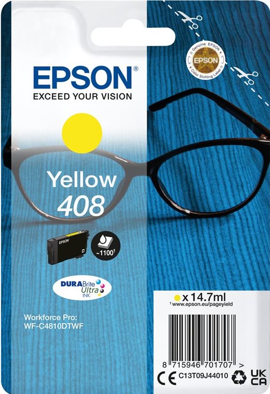 ORIGINAL Epson 408 Y - Druckerpatrone gelb