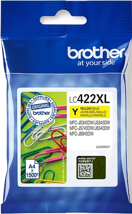 ORIGINAL Brother LC-422XL Y - Druckerpatrone gelb (High Capacity)
