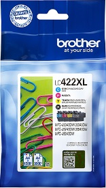 ORIGINAL Brother LC-422XL VAL - 4er Pack Druckerpatronen (High Capacity)