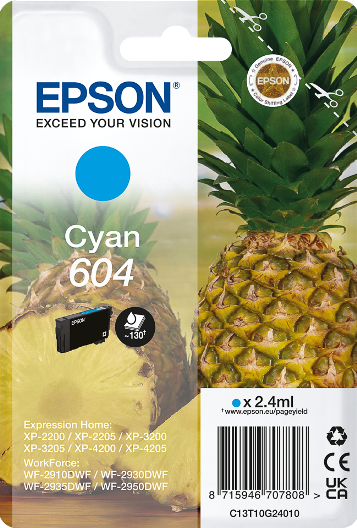 ORIGINAL Epson 604 C - Druckerpatrone cyan
