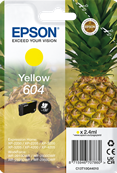 ORIGINAL Epson 604 Y - Druckerpatrone gelb