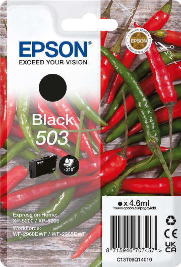ORIGINAL Epson 503 BK - Druckerpatrone schwarz